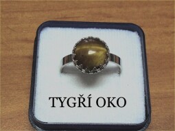 Stříbrný prsten s tygřím okem
